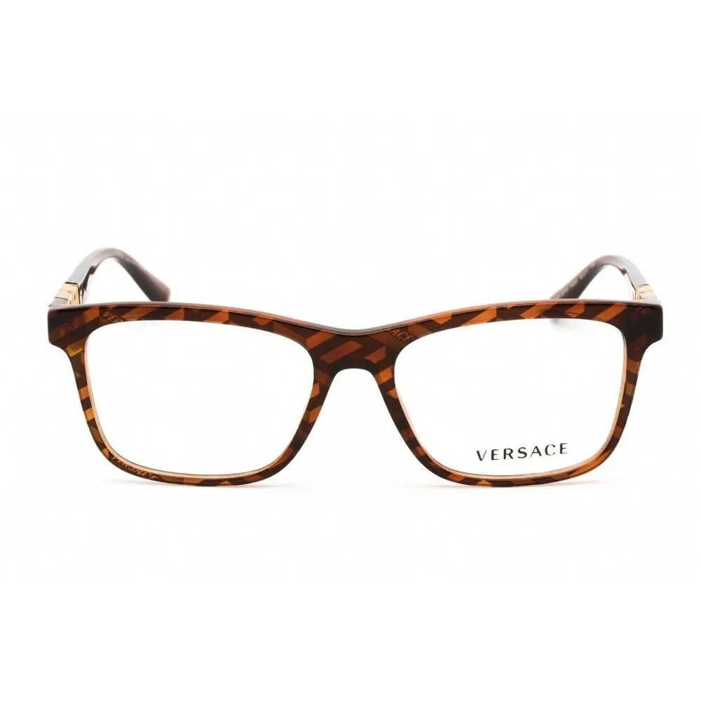 NWT Versace VE3319-5354-55 Brown Round 55mm Glasses